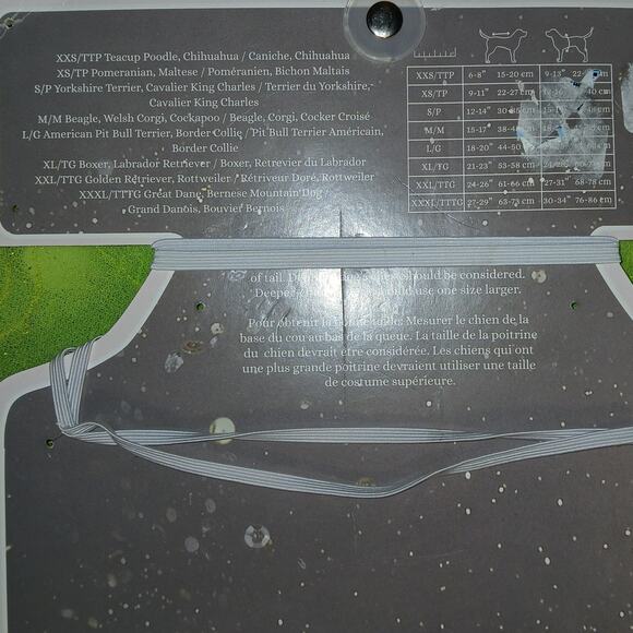 Tinkerbelle M Dog Costume Green Fairy Outfit Halloween Party Peter Pan Puppy - Picture 3 of 3